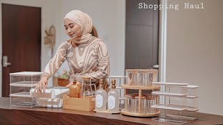 SHOPEE HAUL PERABOTAN DAPUR AESTHETIC SERBA PUTIH,KAYU,KACA | FOOD CONTAINER | MEMBUAT POTATO CHEECE
