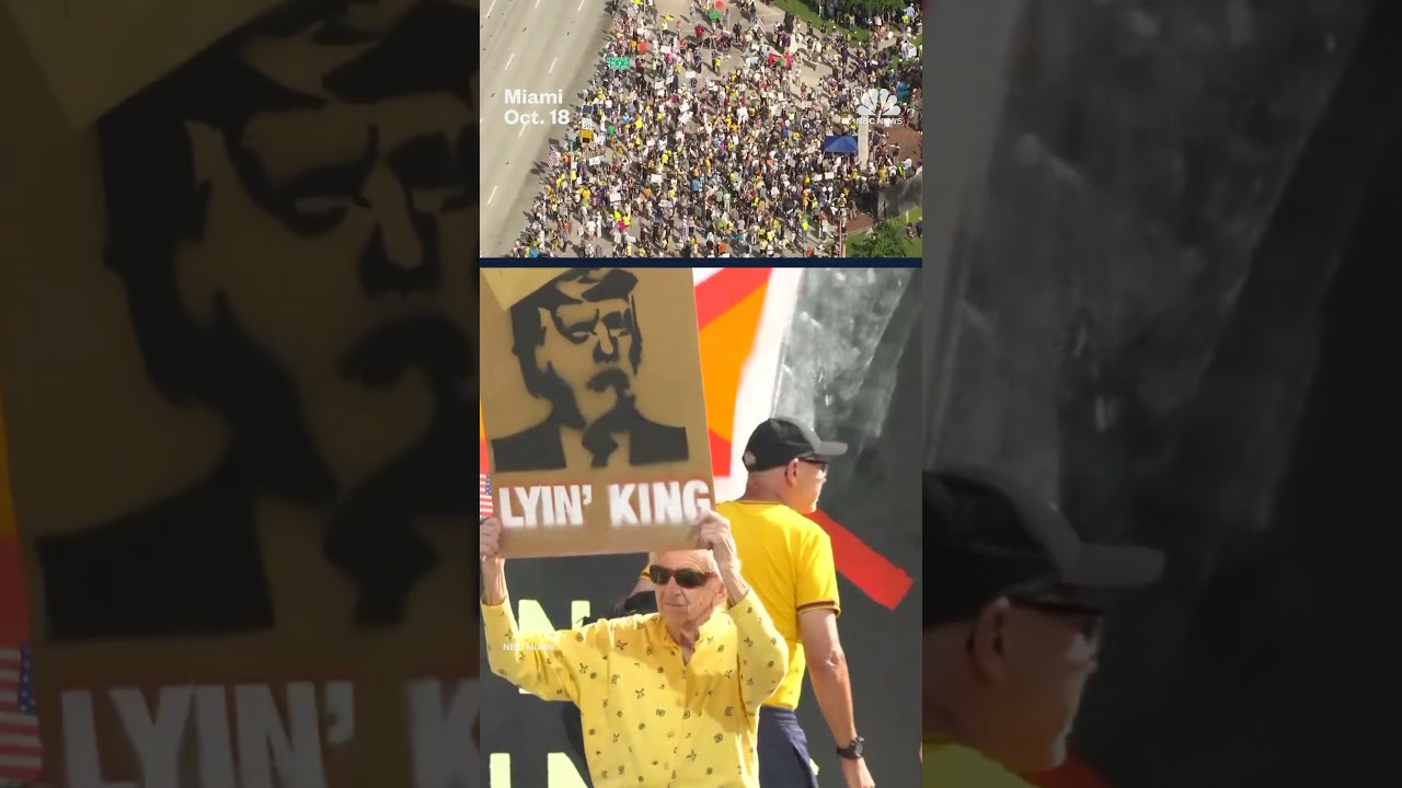 Crowds gather for ‘No Kings’ protest in Miami Crowds gather for ‘No Kings’ protest in Miami
