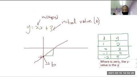 Constant rate of change and initial value