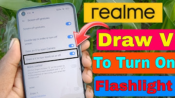 Realme Draw V To Turn On Flashlight Setting | HM Technical