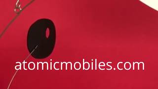 All Black Mcm Hanging Art Mobile By Atomicmobiles.com