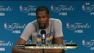 Kevin Durant - Media Availability - Game 5 | Cavaliers vs Warrriors | June 11, 2017 | NBA Finals