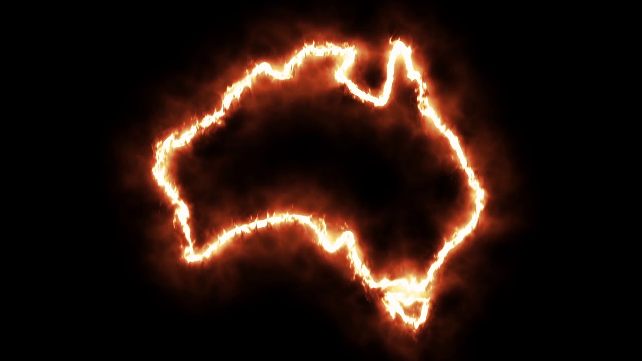 Motion Made Free Animated Outline Fire Map Of Australia Bush Fire In Australia Youtube