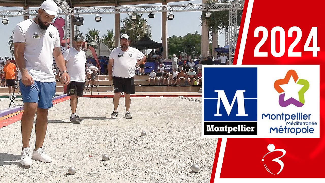 Après poules LACROIX vs Tyson MOLINAS : International triplette à pétanque Montpellier 3M 2024