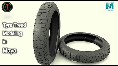How to model Tyre tread in Autodesk Maya.