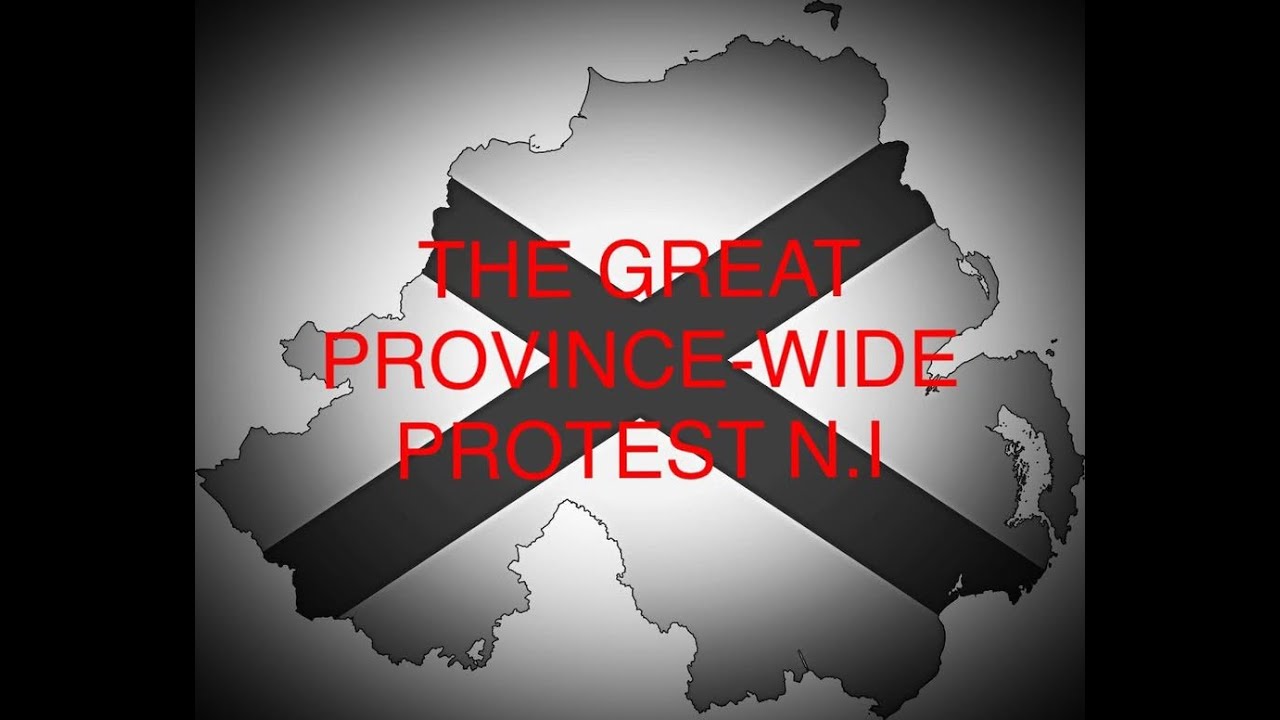 live protest at Mcdonald's restaurant on the Newtownards road,east Belfast .