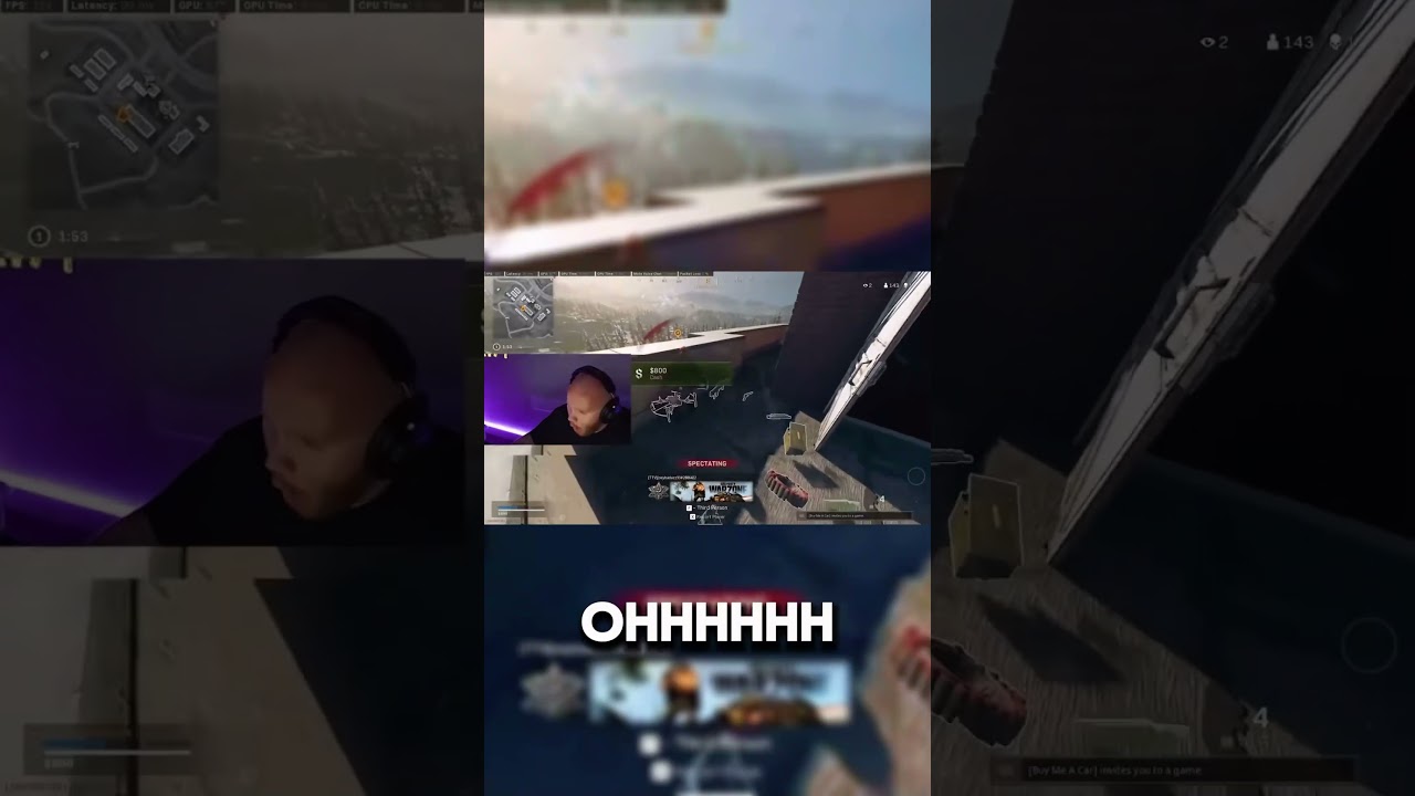 Streamer: Tim the tat man [title: Spectating players]