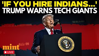 LIVE | Trump Warns Against Hiring Indians, Orders Google, Microsoft In Shocking Message | AI Summit