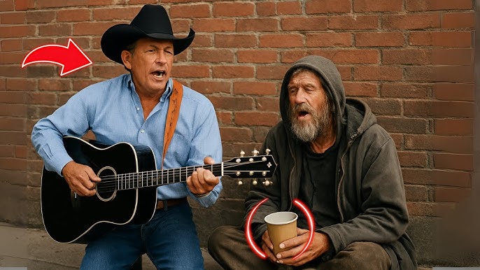 GEORGE STRAIT Gave a Chance to the Homeless Man Who Sang on the Street —  What He Did Was Impactful - YouTube
