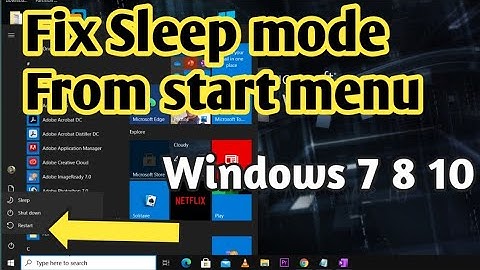 Fix sleep option missing windows 7 8 10.