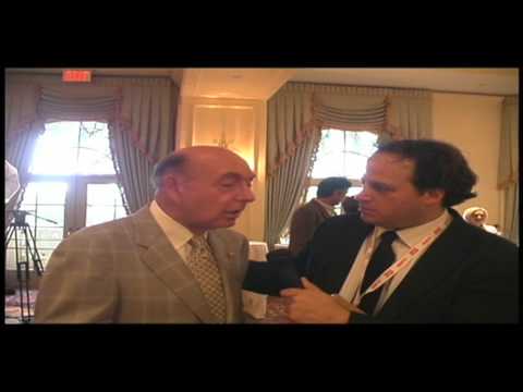 Dick Vitale with Gus Mollasis at the V Foundation ...