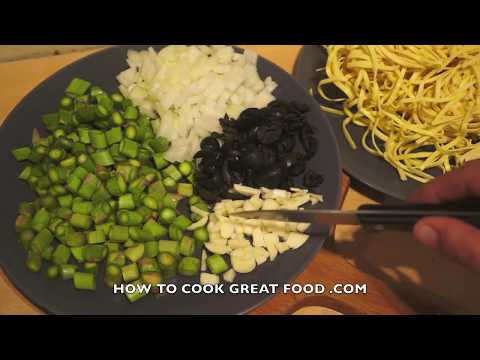 Asparagus Pasta Recipe - How to make Asparagus Pasta - Asparagus Recipes - Easy Veg Pasta