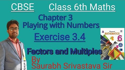 Class 6th Maths Chapter 3 Exercise 3.4  Factors and Multiples #EducationalDrive
