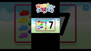 Numberblocks Seven Make and Play #youtubeshorts #shortvideo #shorts