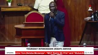 MCF: Thursday Intercession (Night) Service With Pastor Tom Mugerwa 