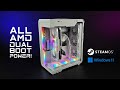 I Built the Ultimate Dual Boot All-AMD PC! SteamOS vs. Windows