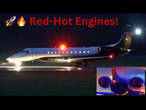 🔥🚀 RED-HOT Engine: Embraer Legacy 650 Take-Off!