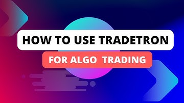 HOW TO USE TRADETRON FOR ALGO TRADING ! #algotrading
