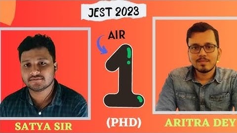 JEST 2023 Physics Topper Interview|AIR-1(PhD)|Preparation Tips|Toppers Talk|Physics Galaxy|