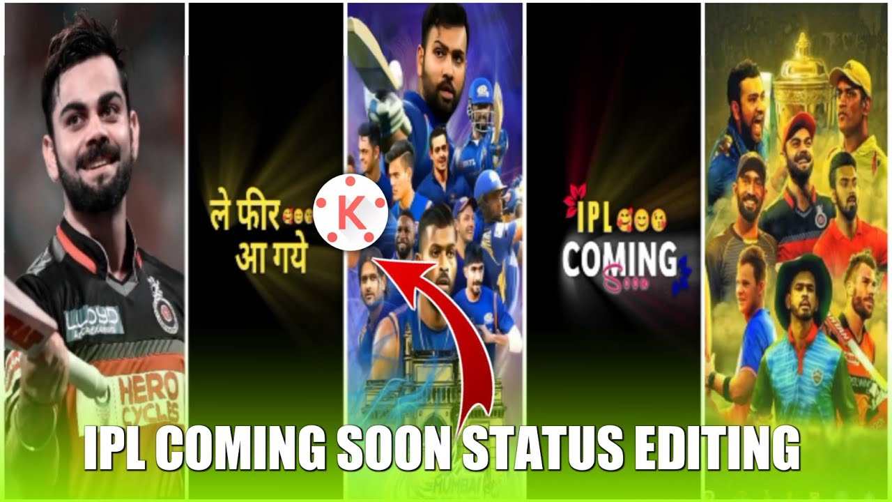 IPL Coming soon video editing Kinemaster | IPL 2022 Status Editing | Mk Screen