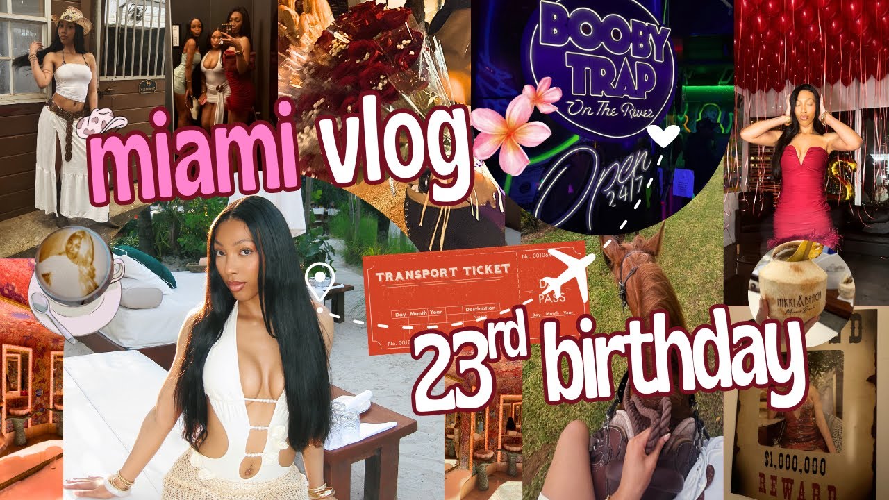 Видеоблог ко дню рождения, Майами | Пляжный клуб, верховая езда, ужин и многое другое