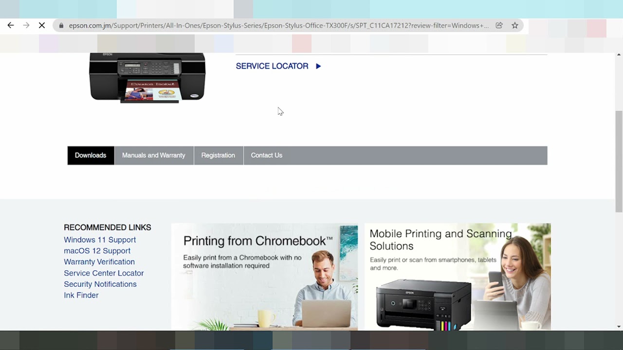 Epson Stylus Office TX300F Driver Download Windows 11 - YouTube