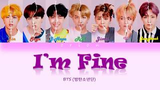 BTS (방탄소년단) - I'm Fine (Color Coded Lyrics Han/Rom/Eng)