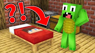 JJ Shapeshifted Into BED To Prank Mikey in Minecraft (Maizen)