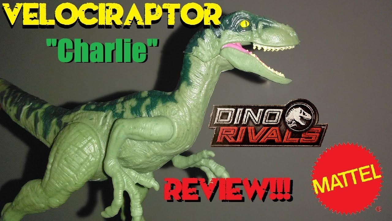 2019 Jurassic World Dino Rivals Velociraptor Charlie Attack Pack