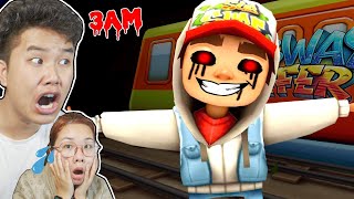 Don't Play SUBWAY HORROR GAME at 3 AM Like bqThanh & Oc – What Spooky Things Happened!? screenshot 2