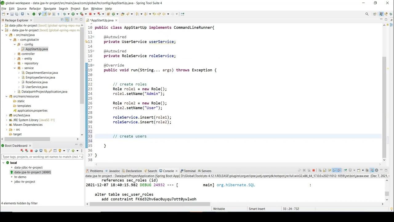 082 Spring Boot Demo Data with Command Line Runner Arabic [بالعربي