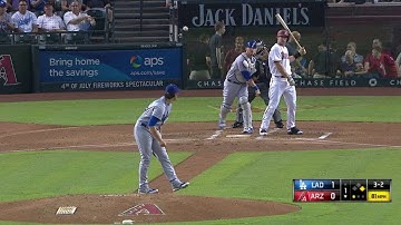 LAD@ARI: Bolsinger, Grandal combine for double play