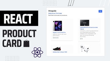 How To Make Product Card with React (Build Product Card with React.js Firebase & MockAPI)