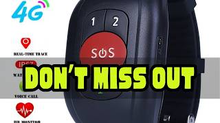 Elderly 4G SOS GPS Watch GPS Tracking Wristband Bracelet Emergency Alarm GPS Tracking Heart Rate Bl