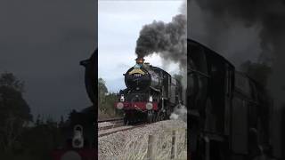 The Mayflower REMEMBERED! 7029 & 5043 ROARING Double Headed up Rattery Bank! #shorts #steam #castle