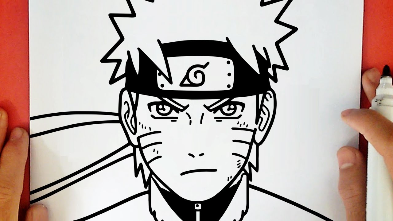 🔶Como desenhar o Naruto Uzumaki passo a passo 