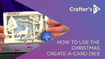 How to make a simple card with the Christmas Create-a-Card Dies
