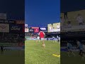 WARMING UP AT YANKEE STADIUM