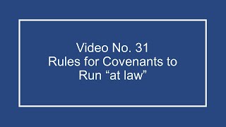 ProfDale Property Video 31 -  Covenants Running at Law by ProfDale's Property Videos 7,285 views 4 years ago 38 minutes