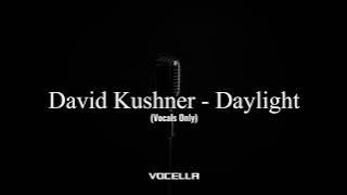 David Kushner - Daylight (Acapella/Vocals Only)