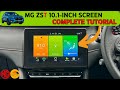 Mg zst  zs tutorial  101 inch infotainment screen  feature walkthrough  complete user guide