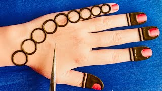 Easy Trick! Beautiful Stylish Back Hand Arabic Mehndi Design-Jewellery Mehandi Design- Simple Henna screenshot 5