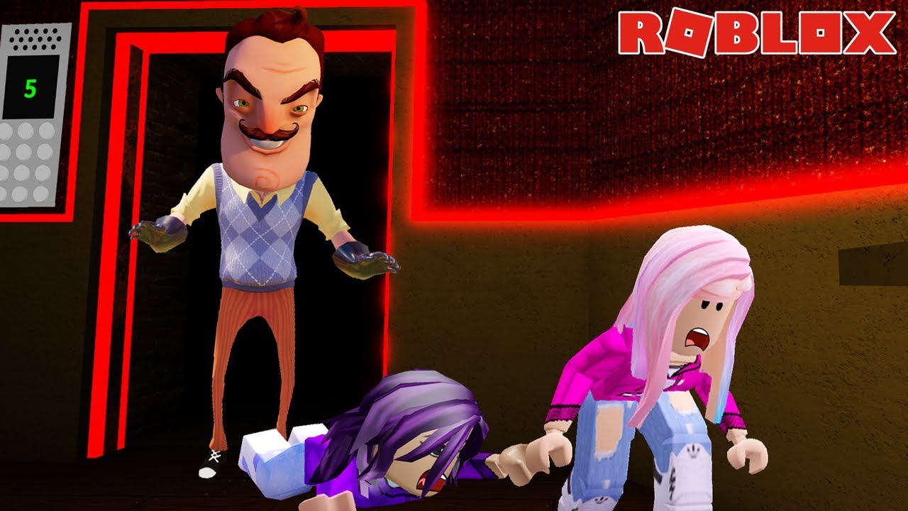 Hello Neighbor S Creepy Elevator Roblox Youtube - kate and janet scary roblox