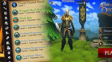 AQ3D PTR| New login screen and UI!! And Giveaway soon?