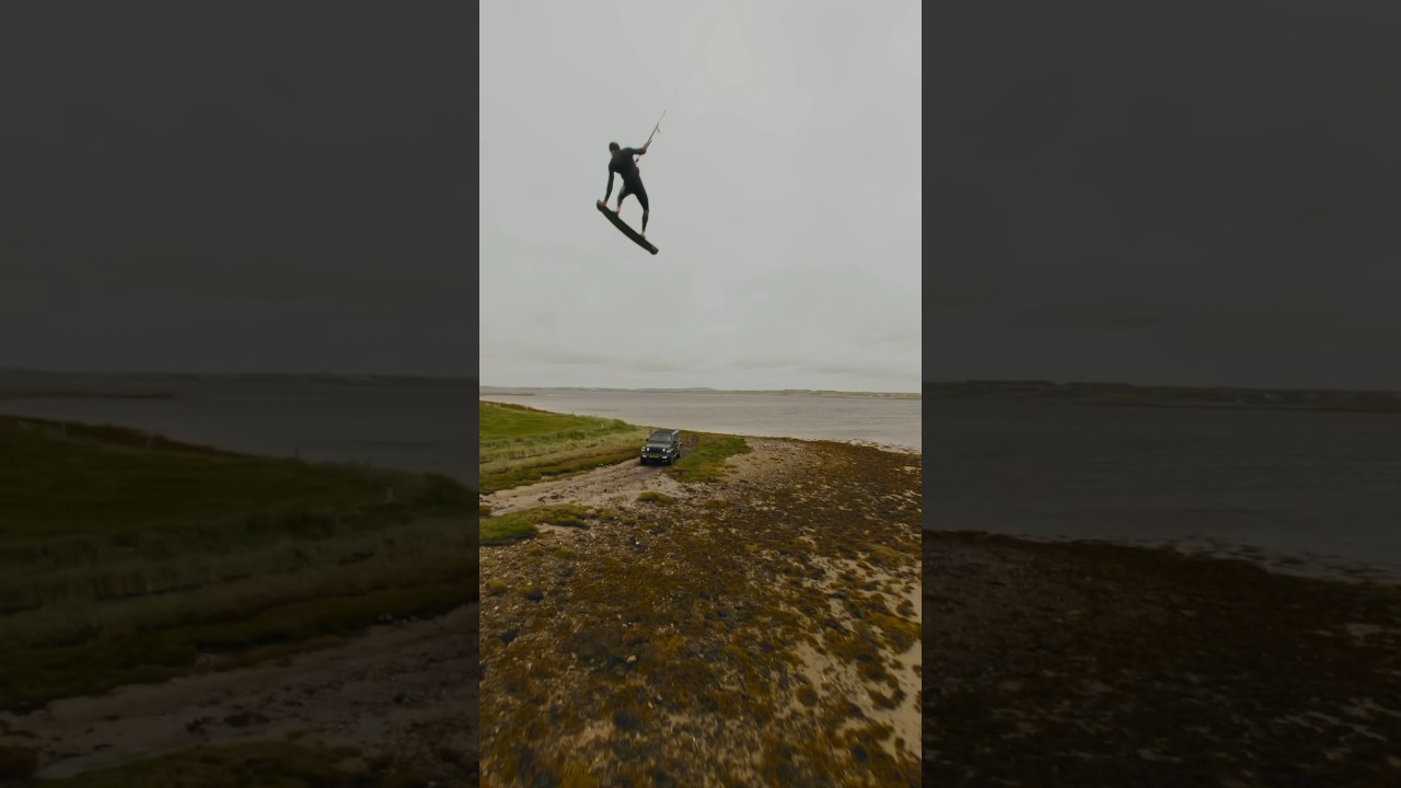 Jumping land gaps is cool, jumping landgaps and a jeep is cooler