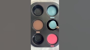 Guess the Color | Aquamarine + clay rose + coral pink #colormixing #amazing