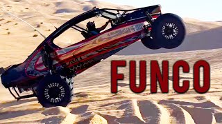 Funco at Glamis Rips! Big horsepower! Mike rips in his Sand Car!