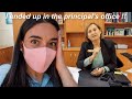 I ended up in the principal's office.. SCHOOL VLOG