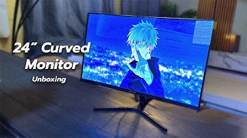 CRUA 24” Curved Gaming Monitor Unboxing