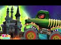 Haunted house monster truck halloween cartoons by kids channel